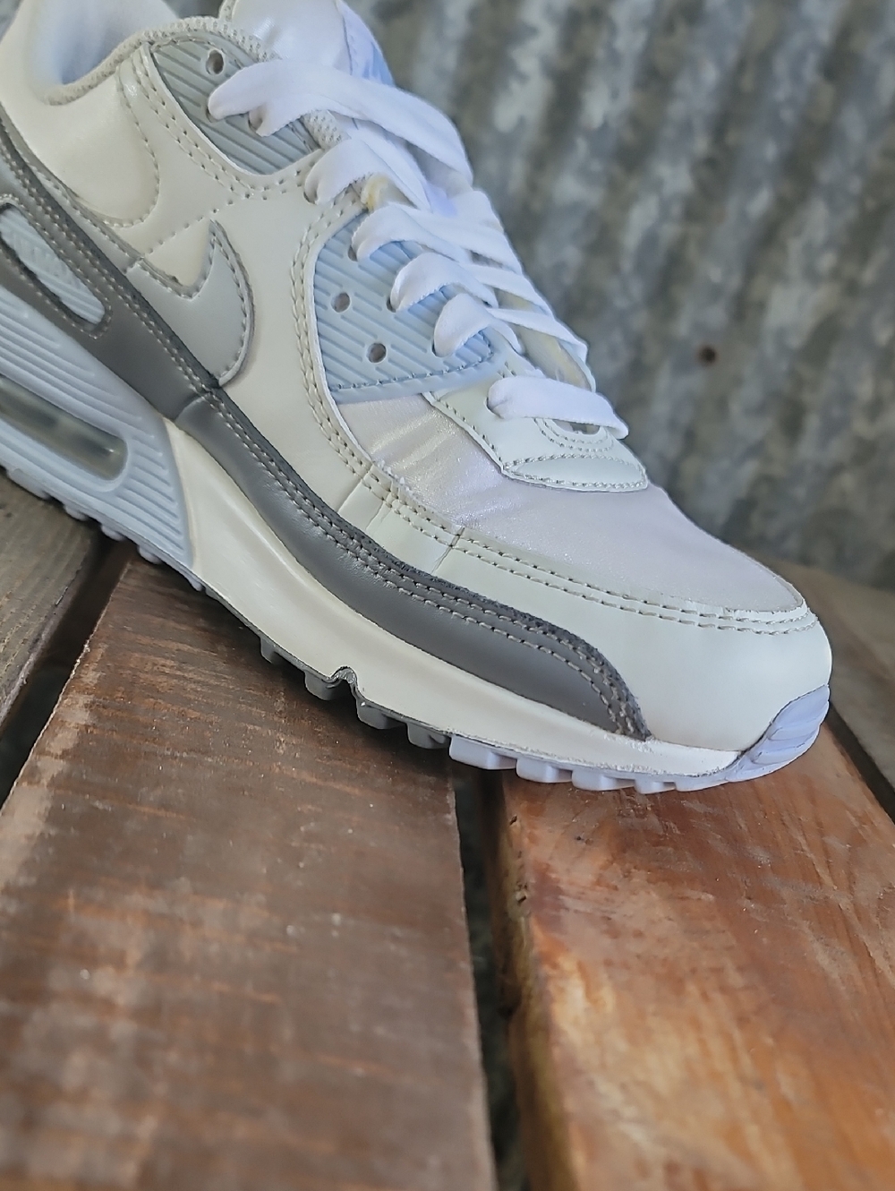 Nike White Air Max 90 🔥"Cobalt Bliss"🔥 Wmns 8 Great Condition Ships Today - Picture 13 of 13